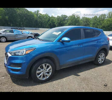 Синий Хендай Туксон, объемом двигателя 2 л и пробегом 81 тыс. км за 11000 $, фото 1 на Automoto.ua