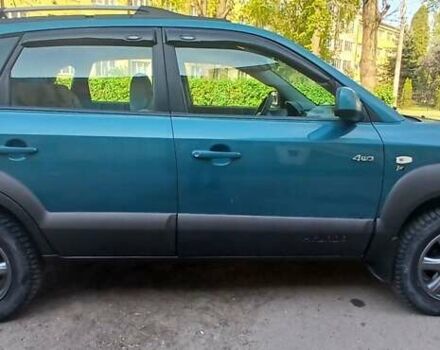 Зеленый Хендай Туксон, объемом двигателя 1.98 л и пробегом 288 тыс. км за 6500 $, фото 1 на Automoto.ua