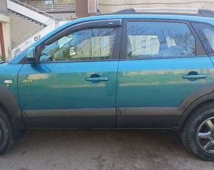 Зеленый Хендай Туксон, объемом двигателя 1.98 л и пробегом 288 тыс. км за 6500 $, фото 4 на Automoto.ua