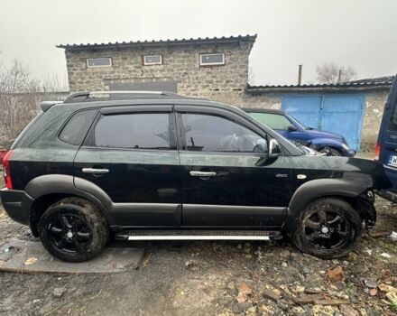 Зеленый Хендай Туксон, объемом двигателя 2 л и пробегом 180 тыс. км за 3700 $, фото 1 на Automoto.ua