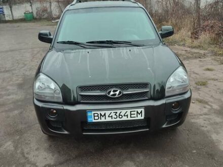 Зеленый Хендай Туксон, объемом двигателя 2 л и пробегом 213 тыс. км за 6500 $, фото 1 на Automoto.ua