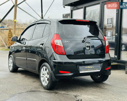 Черный Хендай и10, объемом двигателя 1.2 л и пробегом 112 тыс. км за 7500 $, фото 11 на Automoto.ua