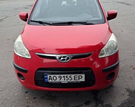 Красный Хендай и10, объемом двигателя 1.09 л и пробегом 194 тыс. км за 4350 $, фото 1 на Automoto.ua