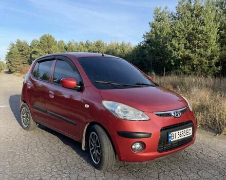 Красный Хендай и10, объемом двигателя 1.09 л и пробегом 141 тыс. км за 4600 $, фото 1 на Automoto.ua