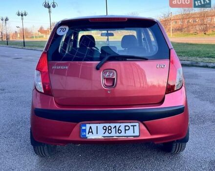 Красный Хендай и10, объемом двигателя 1.09 л и пробегом 97 тыс. км за 6200 $, фото 10 на Automoto.ua
