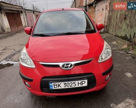 Красный Хендай и10, объемом двигателя 1.25 л и пробегом 169 тыс. км за 5500 $, фото 1 на Automoto.ua