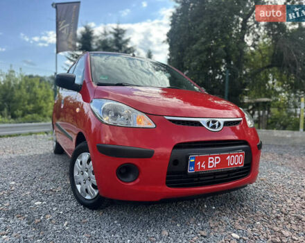 Червоний Хендай і10, об'ємом двигуна 1.25 л та пробігом 124 тис. км за 4590 $, фото 1 на Automoto.ua
