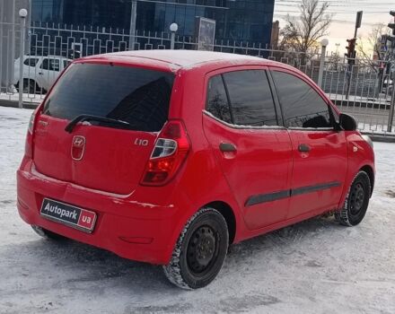 Красный Хендай и10, объемом двигателя 1.1 л и пробегом 63 тыс. км за 4490 $, фото 7 на Automoto.ua