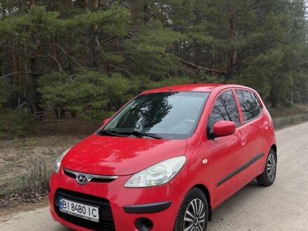 Красный Хендай и10, объемом двигателя 1.1 л и пробегом 159 тыс. км за 4700 $, фото 1 на Automoto.ua