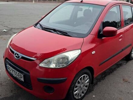 Красный Хендай и10, объемом двигателя 1.09 л и пробегом 194 тыс. км за 4350 $, фото 1 на Automoto.ua