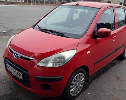 Красный Хендай и10, объемом двигателя 1.09 л и пробегом 194 тыс. км за 4350 $, фото 1 на Automoto.ua