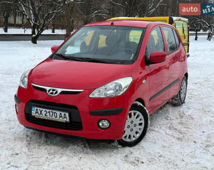 Красный Хендай и10, объемом двигателя 1.2 л и пробегом 73 тыс. км за 6700 $, фото 1 на Automoto.ua