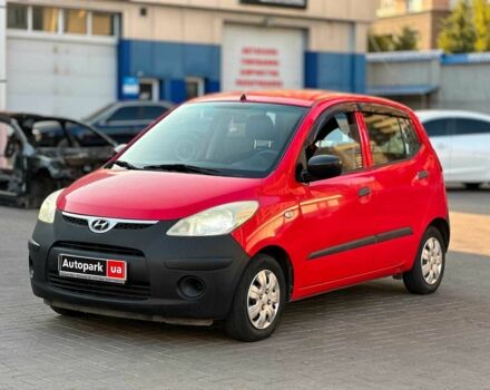 Красный Хендай и10, объемом двигателя 1.2 л и пробегом 189 тыс. км за 4540 $, фото 1 на Automoto.ua