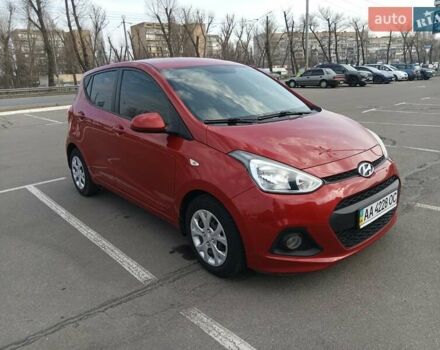Красный Хендай и10, объемом двигателя 1 л и пробегом 74 тыс. км за 6900 $, фото 1 на Automoto.ua