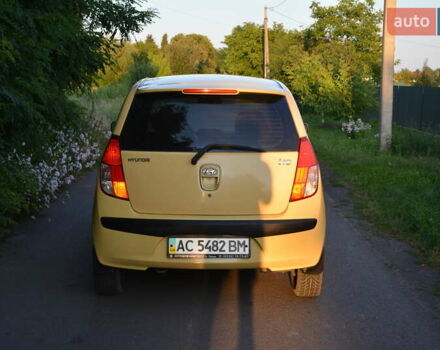 Жовтий Хендай і10, об'ємом двигуна 1.09 л та пробігом 194 тис. км за 4900 $, фото 7 на Automoto.ua