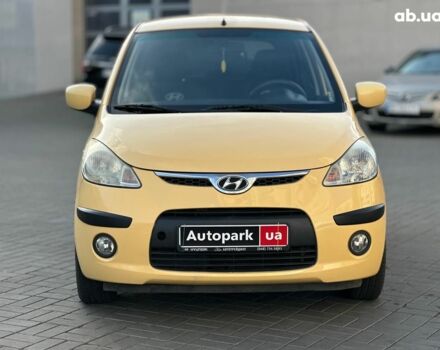 Желтый Хендай и10, объемом двигателя 1.1 л и пробегом 99 тыс. км за 6440 $, фото 1 на Automoto.ua