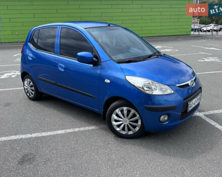 Синий Хендай и10, объемом двигателя 1.09 л и пробегом 137 тыс. км за 5650 $, фото 1 на Automoto.ua