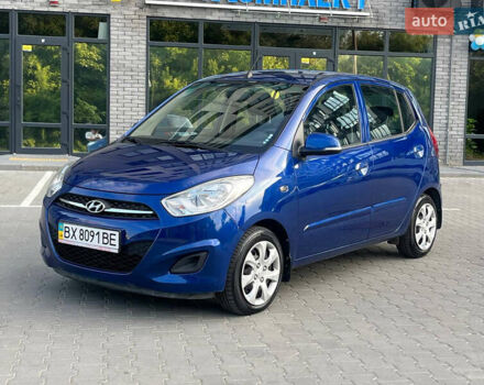 Синий Хендай и10, объемом двигателя 1.1 л и пробегом 67 тыс. км за 4450 $, фото 1 на Automoto.ua