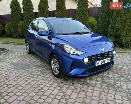 Синий Хендай и10, объемом двигателя 1 л и пробегом 52 тыс. км за 12500 $, фото 1 на Automoto.ua