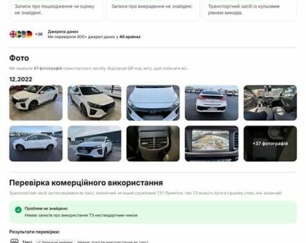Белый Хендай Ioniq, объемом двигателя 0 л и пробегом 124 тыс. км за 13500 $, фото 16 на Automoto.ua