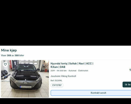 Чорний Хендай Ioniq, об'ємом двигуна 0 л та пробігом 90 тис. км за 14150 $, фото 70 на Automoto.ua