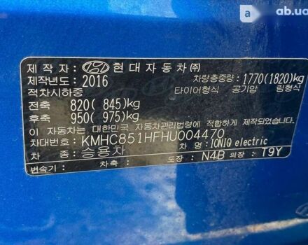 Хендай Ioniq, объемом двигателя 0 л и пробегом 103 тыс. км за 17000 $, фото 27 на Automoto.ua