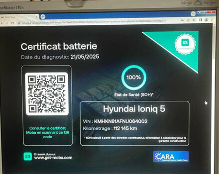 Серый Хендай Ioniq 5, объемом двигателя 0 л и пробегом 113 тыс. км за 23800 $, фото 13 на Automoto.ua