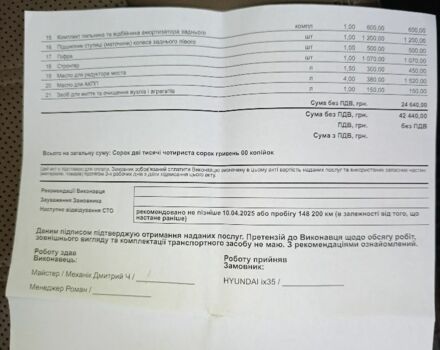 Белый Хендай их35, объемом двигателя 2 л и пробегом 144 тыс. км за 14100 $, фото 15 на Automoto.ua