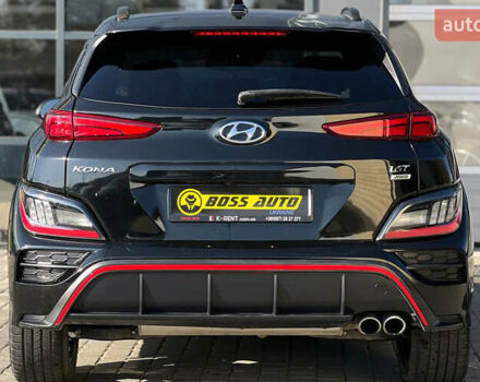 Черный Хендай Kona, объемом двигателя 1.6 л и пробегом 37 тыс. км за 21890 $, фото 4 на Automoto.ua
