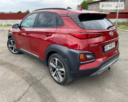 Красный Хендай Kona, объемом двигателя 1.59 л и пробегом 62 тыс. км за 17800 $, фото 6 на Automoto.ua