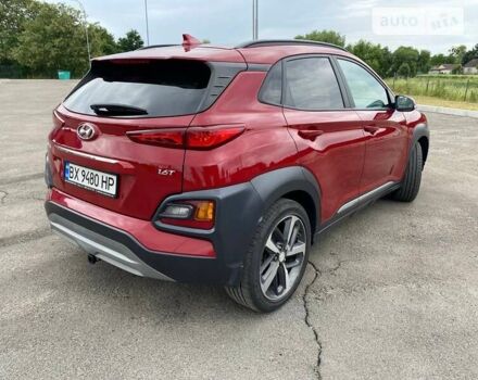 Красный Хендай Kona, объемом двигателя 1.59 л и пробегом 62 тыс. км за 17800 $, фото 4 на Automoto.ua