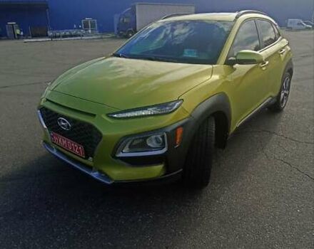 Желтый Хендай Kona, объемом двигателя 1.59 л и пробегом 72 тыс. км за 17400 $, фото 5 на Automoto.ua