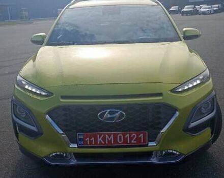 Желтый Хендай Kona, объемом двигателя 1.59 л и пробегом 72 тыс. км за 17400 $, фото 4 на Automoto.ua