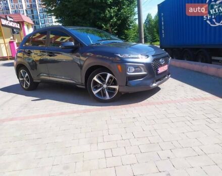 Серый Хендай Kona, объемом двигателя 1.6 л и пробегом 77 тыс. км за 15500 $, фото 11 на Automoto.ua