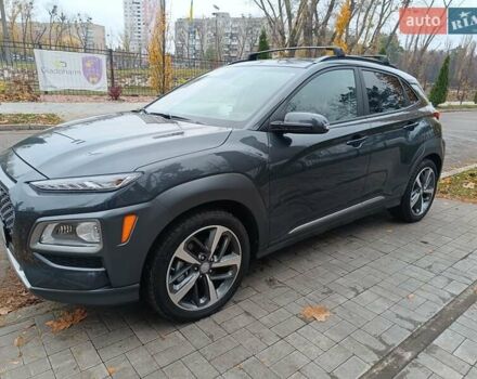 Сірий Хендай Kona, об'ємом двигуна 1.6 л та пробігом 12 тис. км за 21500 $, фото 27 на Automoto.ua