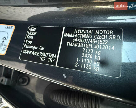 Серый Хендай Kona, объемом двигателя 0 л и пробегом 71 тыс. км за 17999 $, фото 22 на Automoto.ua