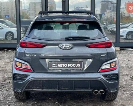Серый Хендай Kona, объемом двигателя 1.6 л и пробегом 16 тыс. км за 20990 $, фото 4 на Automoto.ua