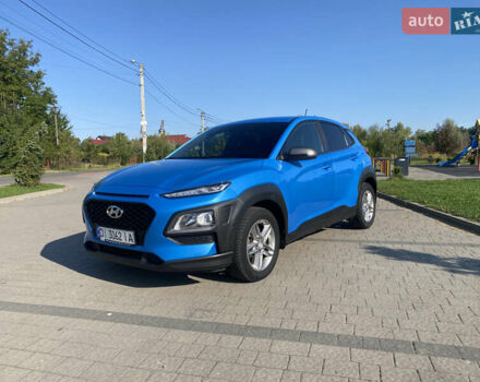Синий Хендай Kona, объемом двигателя 2 л и пробегом 48 тыс. км за 15350 $, фото 1 на Automoto.ua
