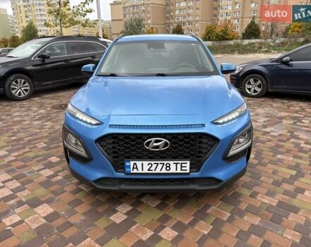 Синий Хендай Kona, объемом двигателя 2 л и пробегом 67 тыс. км за 14400 $, фото 1 на Automoto.ua