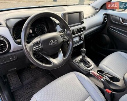 Синий Хендай Kona, объемом двигателя 1.6 л и пробегом 53 тыс. км за 15500 $, фото 11 на Automoto.ua