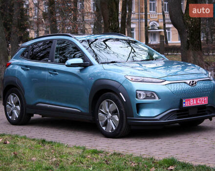 Синий Хендай Kona, объемом двигателя 0 л и пробегом 51 тыс. км за 19300 $, фото 3 на Automoto.ua