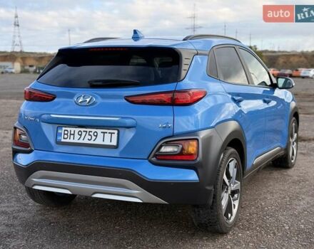 Синий Хендай Kona, объемом двигателя 1.6 л и пробегом 53 тыс. км за 15500 $, фото 8 на Automoto.ua