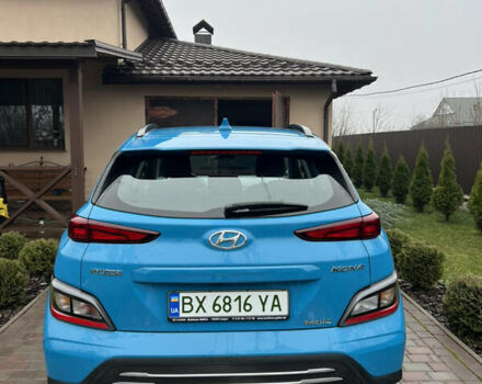 Синий Хендай Kona, объемом двигателя 0 л и пробегом 81 тыс. км за 16950 $, фото 6 на Automoto.ua