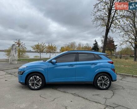 Синий Хендай Kona, объемом двигателя 0 л и пробегом 21 тыс. км за 17900 $, фото 1 на Automoto.ua