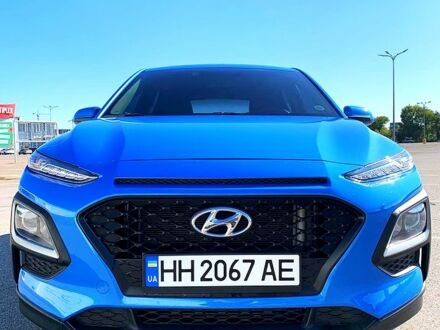 Синий Хендай Kona, объемом двигателя 1.6 л и пробегом 53 тыс. км за 17500 $, фото 1 на Automoto.ua
