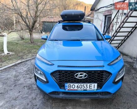Синий Хендай Kona, объемом двигателя 1.6 л и пробегом 81 тыс. км за 17000 $, фото 1 на Automoto.ua