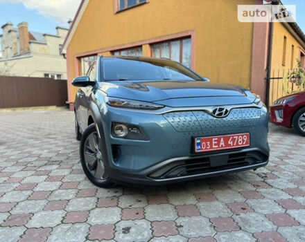 Синий Хендай Kona, объемом двигателя 0 л и пробегом 48 тыс. км за 17900 $, фото 1 на Automoto.ua