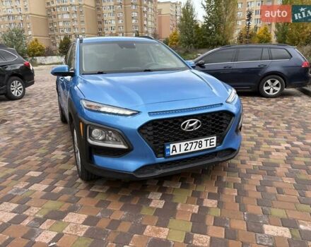 Синий Хендай Kona, объемом двигателя 2 л и пробегом 67 тыс. км за 14400 $, фото 1 на Automoto.ua