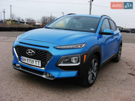 Хендай Kona 2020 у Одесі на Automoto.ua Синій Хендай Kona, об'ємом двигуна 1.59 л та пробігом 53 тис. км за 17494 $, фото 1 на Automoto.ua