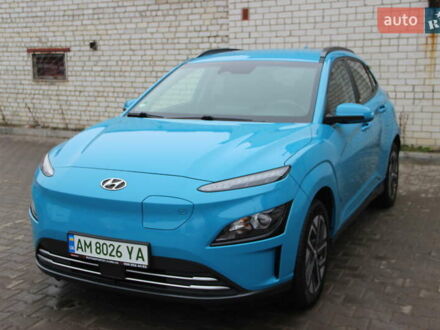Синий Хендай Kona, объемом двигателя 0 л и пробегом 63 тыс. км за 16850 $, фото 1 на Automoto.ua